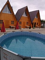 Четырёхместное шале с видом на горы, База отдыха Домики Шалe, Амзара