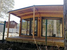 Двухместный коттедж с красивым видом из окна двуспальная кровать, База Отдыха Семейная Усадьба Мой Рай, село Чепош