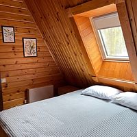 Двухместный номер Deluxe № 16 Мансарда двуспальная кровать, База отдыха Аквамарин, Приозерский район