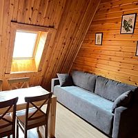 Двухместный номер Deluxe № 14 Мансарда 2 отдельные кровати, База отдыха Аквамарин, Приозерский район