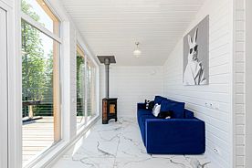 Четырёхместный коттедж с балконом, База отдыха «СТВОРЫ», поселок Камский