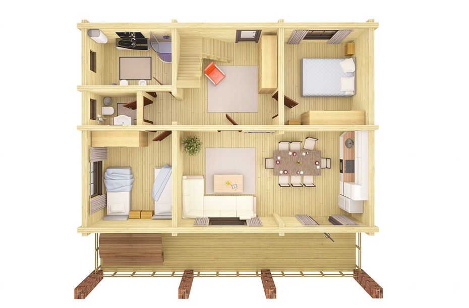 Коттедж №5, 6, 7, 8