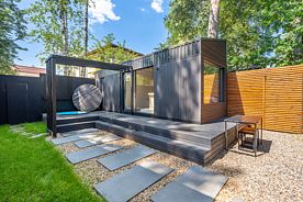 Домик с сауной и купелью Номера домов: 2, Ультрасовременный домик для двоих с мангалом и купелью, Одинцовский