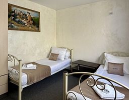 Двухместная комната с раздельными кроватями, Гостевые домики у Термальных источников, поселок Тульский