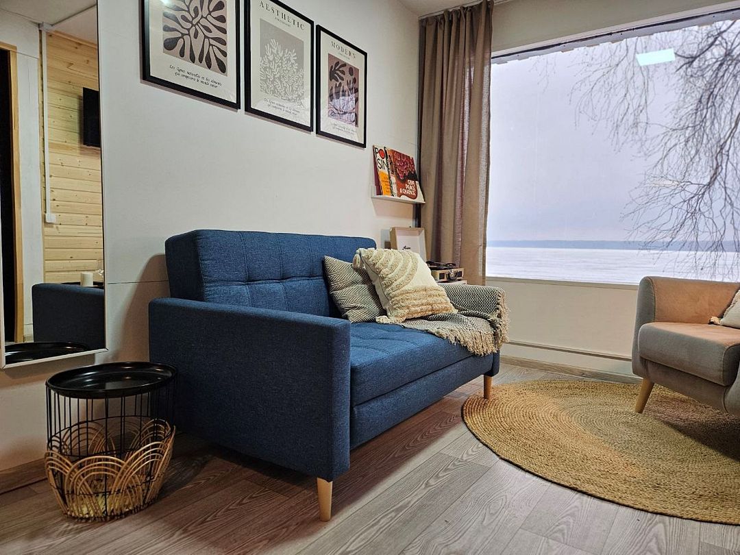 Домик 4-местный 2-комнатный №5 (вид на озеро)