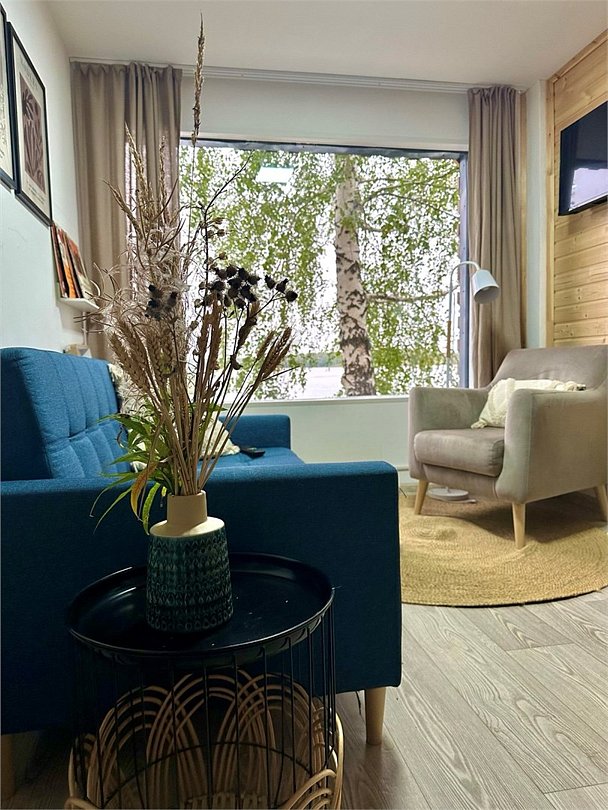 Домик 4-местный 2-комнатный №5 (вид на озеро)