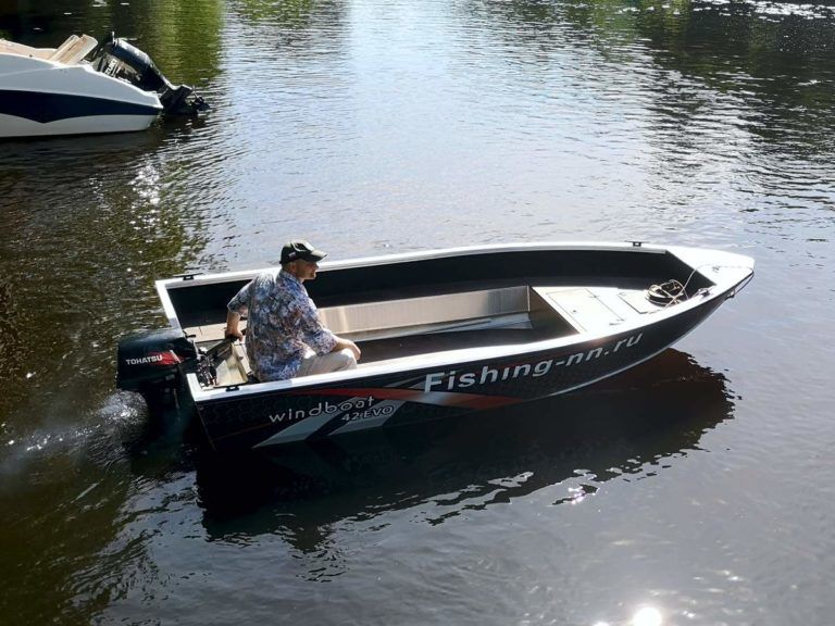 Лодка Windboat 4.2 Evo алюминевая