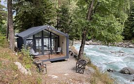 Двухместный коттедж Luxury с балконом и с красивым видом из окна, База отдыха Белая Река, Зеленчукский район