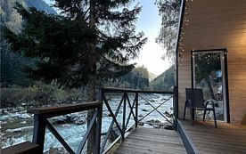 Двухместный коттедж Classic с балконом и с красивым видом из окна, База отдыха Белая Река, Зеленчукский район