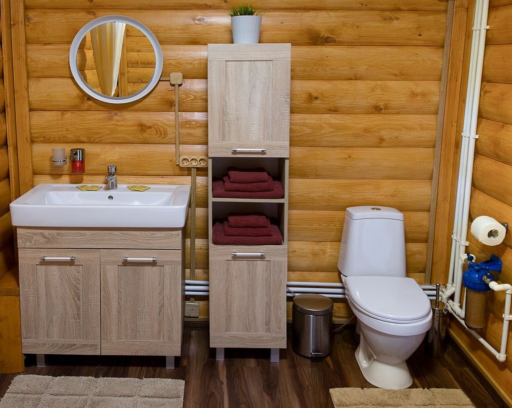 Дом 2-местный 1-комнатный (с ванной и террасой)