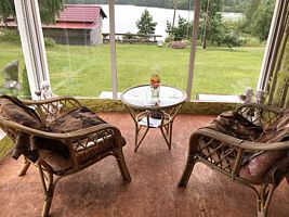 Дом-студия Лагиламба (панорамный), Коттеджный комплекс Щучья ламбушка, поселок Эссойла