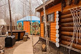 Юрта Поднебесная ( с чаном и баней), Глэмпинг Горьковский Чан, Городецкий район