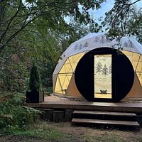 Шалаш, Глэмпинг Ecos 360, поселок Лосево