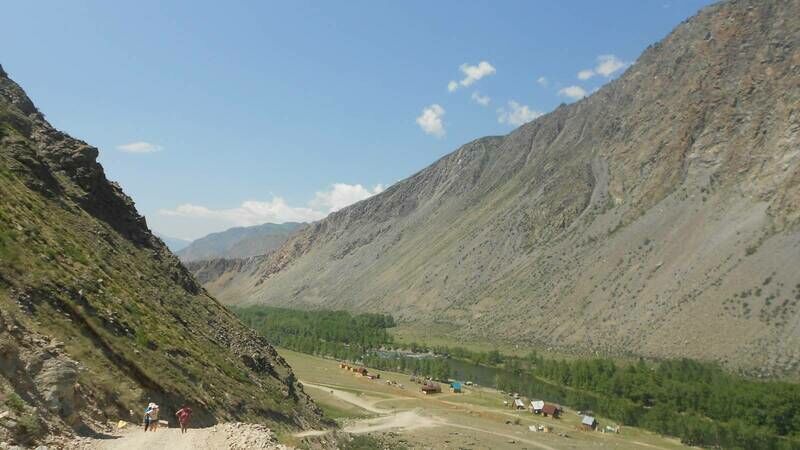 Вид с горы на турбазу | Каменные грибы, Горный Алтай (Республика Алтай)