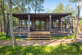 VIP Коттедж Семейный с 1 спальней и банным чаном, Дома в аренду Black Village Family, поселок Сосново