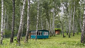 Домик 3-местный Летний, База отдыха Зеленая поляна, деревня Бурмистрово