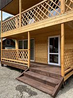 Четырёхместные апартаменты с террасой с 2 комнатами, Гостевой дом Алтын-Шале, Манжерок