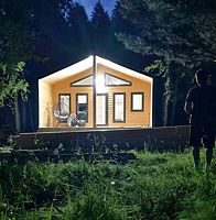 Четырёхместный коттедж 2 отдельные кровати и двуспальная кровать, Глэмпинг InnoHouse, Казань