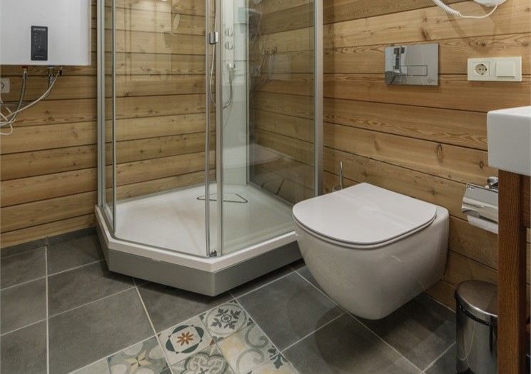 Коттедж 4-местный 3-комнатный (панорамные окна)