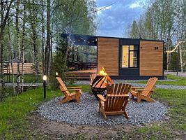 Коттедж с одной спальней, Гостевой дом Opushka house Александровское озеро, Красная Долина