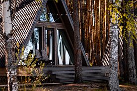 А-фрейм на берегу моря, База отдыха Море, Городецкий район