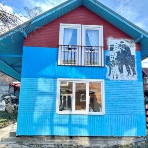 Дом 2-местный 1-комнатный Синий домик | Артхаус (Теберда), Республика Карачаево-Черкесия