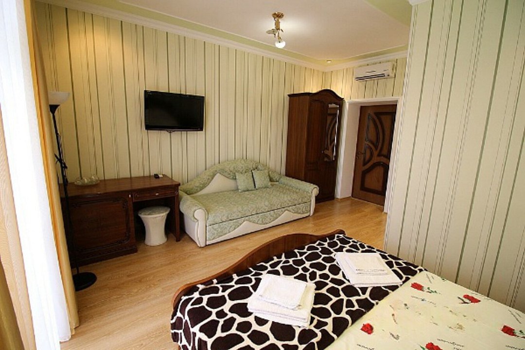 Номер 4-местный (с 2-спальной кроватью и диваном)