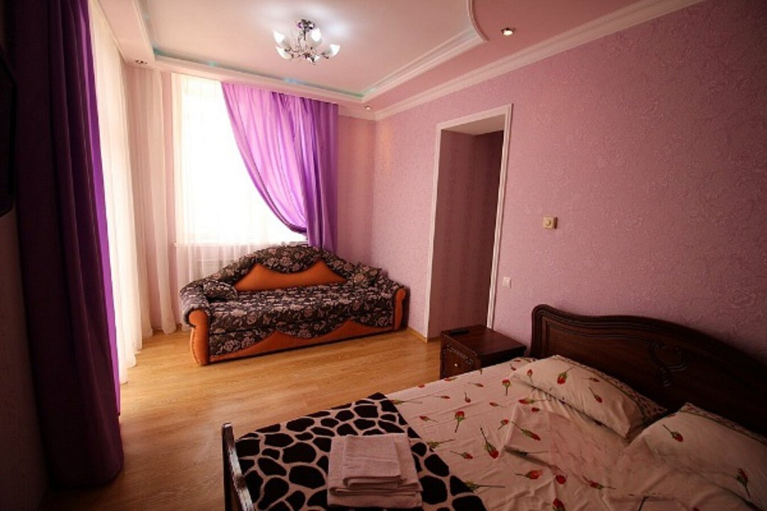 Номер 4-местный (с 2-спальной кроватью и диваном)