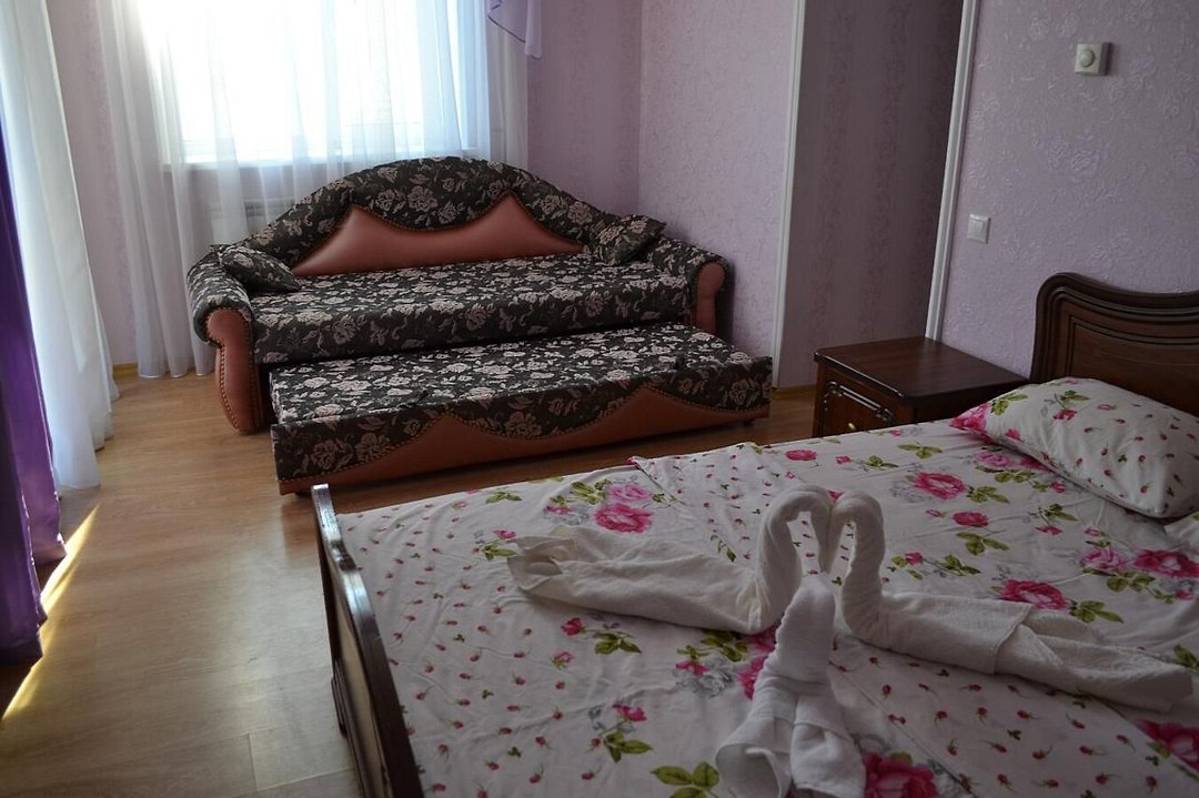 Номер 4-местный (с 2-спальной кроватью и диваном)