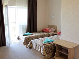 2-х местный с раздельными кроватями, Гостевой дом Никос, Новофёдоровка