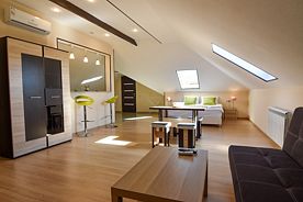 Апартаменты-студия (мансарда), Гостевой дом KESEA Family, Геленджик