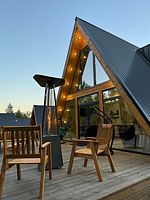 Треугольный афрейм для 2-10 чел, Глэмпинг Klever House Лехтуси, Лехтуси Парк