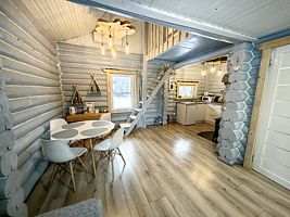 Серый дом с баней, Гостевые дома Устье Тулоксы , деревня Устье Тулоксы