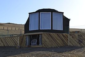 Купол с панорамной беседкой, База отдыха Воробьевы горы, Ольхонский район