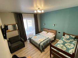 Трёхместный номер с креслом-кроватью Стандартный с красивым видом из окна, Гостевой дом Бархат, Архыз