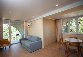 1-мест. (разм. в 2-мест.) апартаменты (вид на море), Отель Portoritsa, Гечрипш