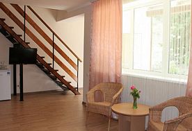 1-мест. (разм. в 2-мест.) 2-уровн. апартаменты, Пансионат Зенит, Морское