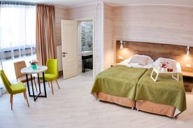 Двухместный номер Comfort 2 отдельные кровати, База отдыха Терем у реки, Каменномостский