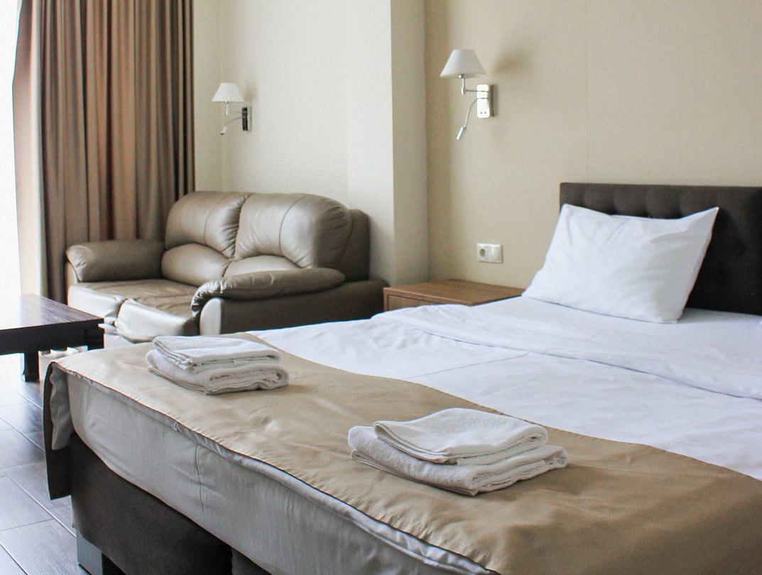 Студио 2-местный 1-комнатный (без балкона, корпус №1)