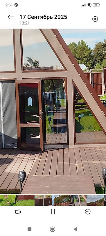 Фото 5 из отзыва о глэмпинге A-Frame Синильга