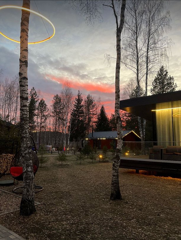 Дом 6-местный 4-комнаный (Glass box 85)