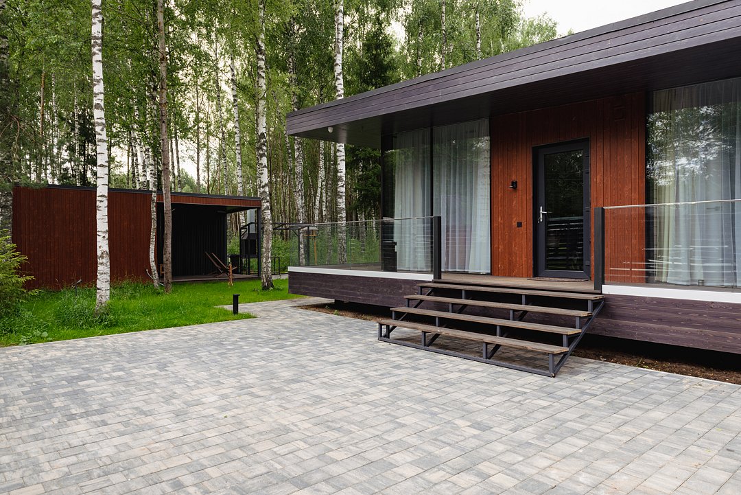 Дом 6-местный 4-комнаный (Glass box 85)