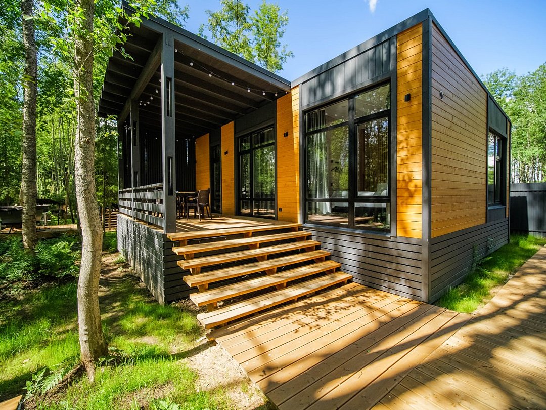 Коттедж Улучшенный 4-местный (с 2 спальнями и купелью)