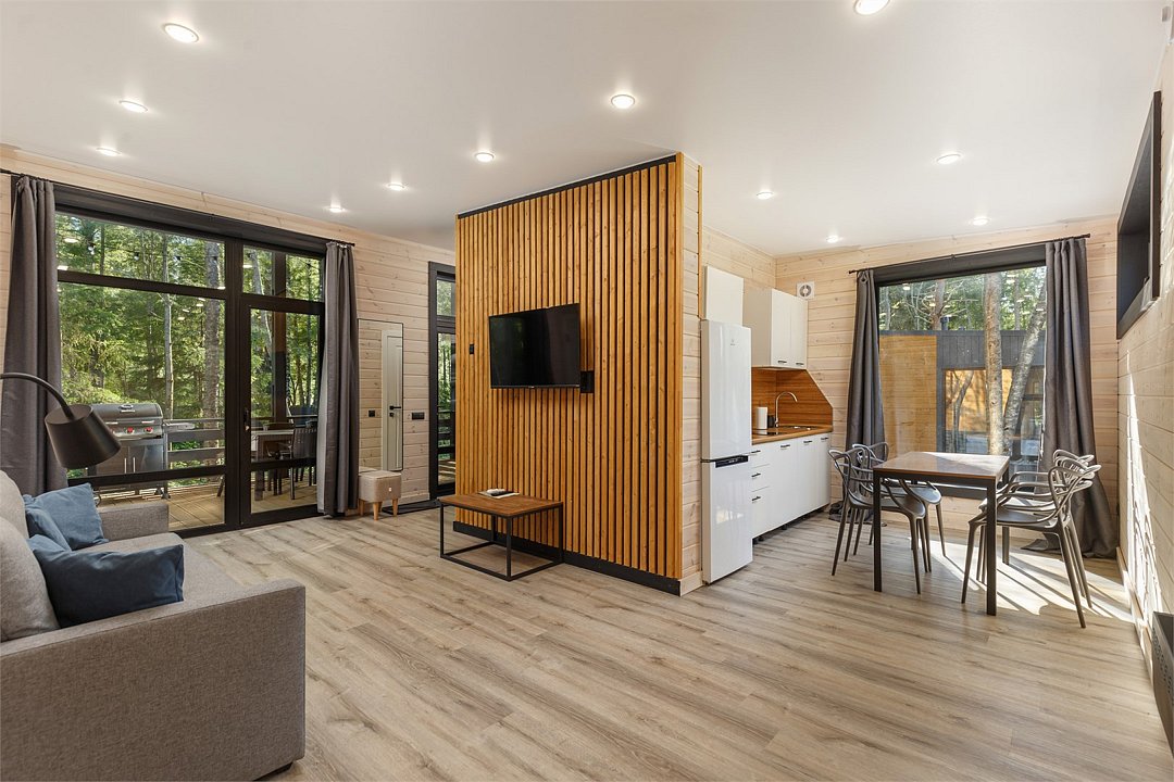 Коттедж Улучшенный 4-местный (с 2 спальнями и купелью)