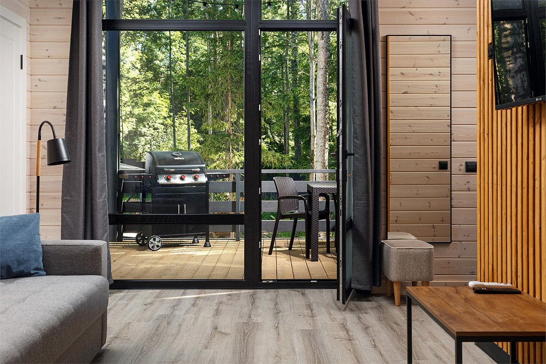 Коттедж Улучшенный 4-местный (с 2 спальнями и купелью)