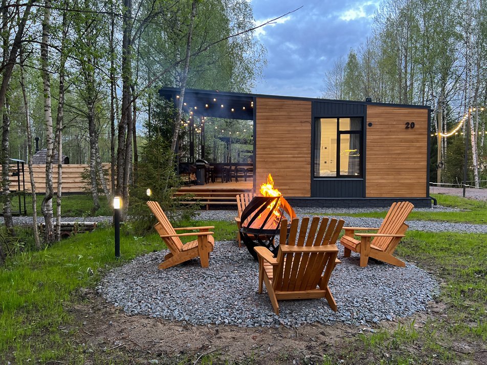 Дом 2-местный 2-комнатный (с 1 спальней)