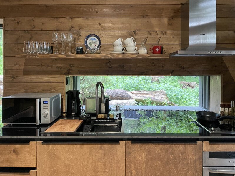 Шале 4-местный 3-комнатный (с камином и джакузи)