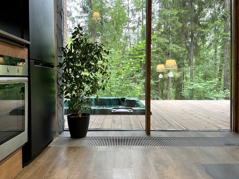 Шале 4-местный 3-комнатный (с камином и джакузи)