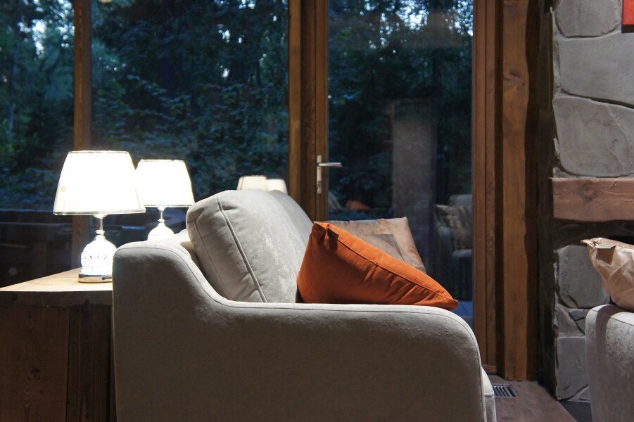 Шале 4-местный 3-комнатный (с камином и джакузи)