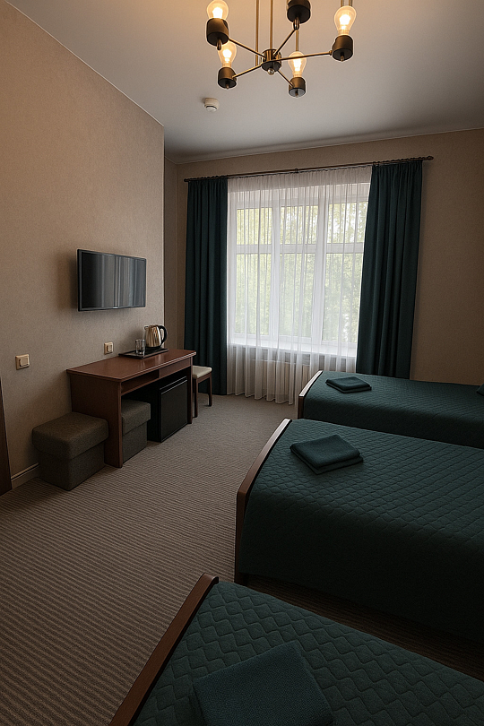 Стандартный 3-местный 1-комнатный